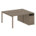 Рабочая станция с опорной тумбой Metal System Style БП.РС-СТП-2.2 1612x1475x750 (Дуб Наварра/Серый металл)