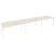 Стол переговорный Onix O.MP-PRG-3.4 4740x980x750 (Тиквуд Темный/Белый Металл)