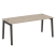 Стол руководителя на деревянных опорах Onix Wood Direct OW.SRR-5.8 1780x800x750 (Тиквуд Темный/Дуб Светлый)