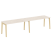 Рабочая станция на деревянных опорах Onix Wood OW.RS-2.4.7 3160x720x750 (Тиквуд Светлый/Дуб Темный)