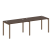 Рабочая станция на 2 раб.места Metal System Style БП.СМ-2.2 2400x720x750 (Дуб Наварра/Серый металл)