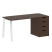 Стол письменный VR.SP-3-158.4.A 1580x720x750 (Серый/Белый Металл)