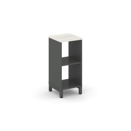 Каркас стеллажа 2 яруса SN.KS-210 (387х400х881) (Антрацит/Дуб Наварра/Металл Антрацит)