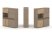 Тумба двойная + высокая надставка ES.NB.2V-33 (1500х410х1520) (Латте/Тиквуд Светлый)