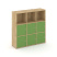 Стеллаж Locker Plus LK.K-003 1188x350x1203 (Дуб Аризона)