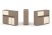 Тумба двойная + низкая надставка ES.NB.2N-22 (1500х410х1135) (Латте/Тиквуд Светлый)