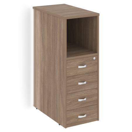 Тумба с подсветкой 4 ящика завершающая, левая Onix O.R-TV-4.SL 436x767x1185 (Дуб Аризона)