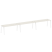Рабочая станция на 3 рабочих места на А-образном м/к Metal System Style БА.СМ-3.5 5400x720x750 (Дуб наварра/Серый металл)