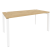Стол рабочий на П-образном м/к Onix O.MP-SP-4.8 1580x800x750 (Тиквуд Темный/Белый Металл)