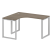 Стол криволинейный левый Metal System Style БО.СА-3 Л 1400x1200x750 (Дуб Наварра/Серый металл)
