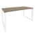 Стол рабочий на О-образном м/к Onix O.MO-SP-4.8 1580x800x750 (Тиквуд Темный/Белый Металл)