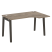 Стол эргономичный правый на деревянных опорах Onix Wood OW.SA-2R 1380x980x750 (Тиквуд Светлый/Дуб Темный)