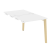 Стол-приставка двойной на деревянных опорах Onix Wood OW.D.SPR-0.7 780x1475x750 (Тиквуд Светлый/Дуб Темный)