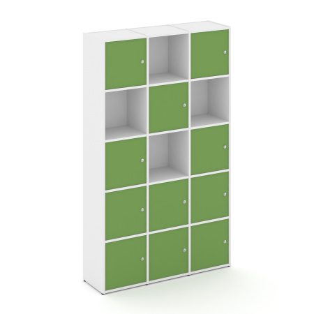Стеллаж Locker Plus LK.K-009 1188x350x1983 (Белый | Зеленый)