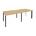 Стол переговорный Onix O.MP-PRG-2.2 2360x980x750 (Тиквуд Темный/Белый Металл)