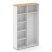 Шкаф-купе комбинированный SN.SHK.E-002 (1200х400х1982) (Антрацит/Тиквуд Светлый)