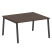 Стол для переговоров (1 столешница) на А-образном м/к Metal System Style БА.ПРГ-1.3 1400x1235x750 (Дуб наварра/Серый металл)