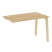 Стол-приставка к опорным элементам на деревянных опорах Onix Wood OW.SPR-2.7 1180x720x750 (Тиквуд Светлый/Дуб Темный)