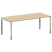 Стол рабочий руководителя на П-обр. м/к БП.СРР-6.9 2000x900x750 (Вяз Благородный/Нерж. Сталь)