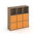 Стеллаж Locker Plus LK.K-003 1188x350x1203 (Дуб Аризона)