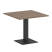Стол квадратный VR.SP-5-90.2 900x900x750 (Серый/Белый Металл)