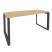 Стол рабочий на О-образном м/к Onix O.MO-SP-4.7 1580x720x750 (Тиквуд Темный/Белый Металл)