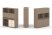 Тумба двойная + высокая надставка ES.NB.2V-13 (1500х410х1520) (Латте/Тиквуд Светлый)