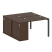 Рабочая станция с опорным шкафом-купе Metal System Style БП.РС-СШК-1.1 1410x1475x750 (Дуб Наварра/Серый металл)