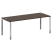 Стол рабочий руководителя на П-обр. м/к БП.СРР-6.8 2000x800x750 (Вяз Благородный/Нерж. Сталь)