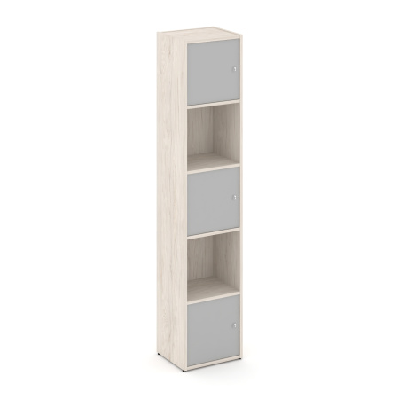 Стеллаж Locker Plus LK.K-007 408x350x1983 (Денвер Светлый | Серый)
