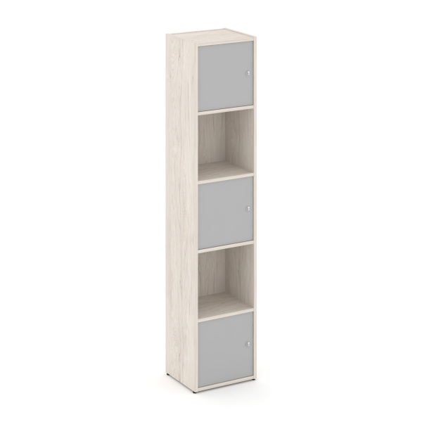Стеллаж Locker Plus LK.K-007 408x350x1983 (Денвер Светлый | Серый)