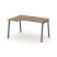 Стол рабочий эргономичный SN-4A.SPA-001(L) (1380х600/980х750) (Тиквуд Светлый/Металл Антрацит)