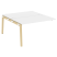 Наборный элемент рабочей станции на деревянных опорах Onix Wood OW.2.NRS-3.8 1380x1635x750 (Тиквуд Светлый/Дуб Темный)