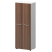 Шкаф для одежды Кортез KZS-46 598x380x1595 (Темный шимо/Графит)