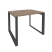 Стол рабочий на О-образном м/к Onix O.MO-SP-1.8 980x800x750 (Тиквуд Темный/Белый Металл)