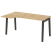 Стол эргономичный левый на деревянных опорах Onix Wood OW.SA-1L 1580x980x750 (Тиквуд Светлый/Дуб Темный)
