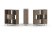 Набор стеллажа 2-х сторонний, 3 яруса SN.NSD-331 (1121х400х1248) (Белый/Тиквуд Светлый/Металл Антрацит)