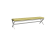 Банкетка трехместная NLT.L-3 (Kanzas 20/Металл Белый)