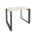 Стол рабочий на О-образном м/к Onix O.MO-SP-1.7 980x720x750 (Тиквуд Темный/Белый Металл)