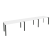 Рабочая станция на П-образном м/к Onix O.MP-RS-3.3.7 4140x720x750 (Тиквуд Темный/Белый Металл)