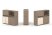 Тумба двойная + низкая надставка ES.NB.2N-19 (1500х410х1135) (Латте/Тиквуд Светлый)