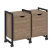Тумба на колесных опорах наборная VR.L-TN-2.K 970x460x767 (Тиквуд Темный/Белый металл)