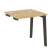 Стол-приставка к опорным элементам на деревянных опорах Onix Wood OW.SPR-0.7 780x720x750 (Тиквуд Светлый/Дуб Темный)