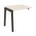 Наборный элемент рабочей станции на деревянных опорах Onix Wood OW.1.NRS-0.7 780x720x750 (Тиквуд Светлый/Дуб Темный)