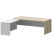 Стол руководителя левый Кортез KZP-22L 2200x2000x750 (Темный шимо/Графит)