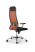 Кресло для руководителя Метта Sit 10 B1-111T - X2+UMF(X1) /Ub00/Wh00/T1bp-b(M09.B21.G20.W01) (Черный | Оранжевый)