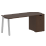 Стол письменный VR.SP-3-178.1.A 1780x720x750 (Серый/Белый Металл)
