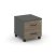 Тумба мобильная 2 ящика стандартные колеса SN.TM-001 (416х460х437) (Антрацит/Тиквуд Светлый)