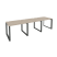 Рабочая станция на О-образном м/к Onix O.MO-RS-3.1.8 2940x800x750 (Тиквуд Темный/Белый Металл)