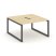 Рабочая станция 2-х сторонняя SN-5O.DRS-002 (1180х1232х750) (Тиквуд Светлый/Металл Антрацит)